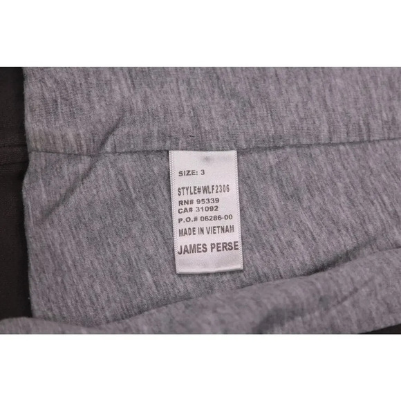 James Perse Double Breasted Cotton Pea Coat Style Sweater Jacket Gray Ladies 3/L - Picture 8 of 9